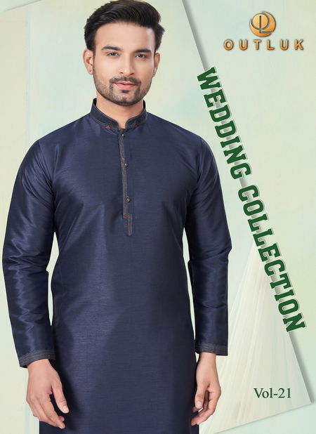 Outluk Wedding Collection Vol 21 Pure Silk Mens Wholesale Kurta Pajama Manufacturers Catalog